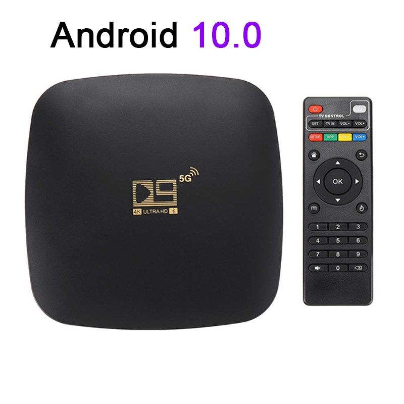 2021 Newest D9 Smart Tv Box Android 10 4K 2.4G 5G WiFi 8G 16