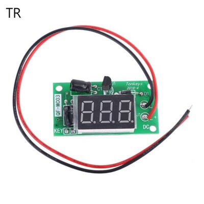 DC 12V Power-ON Counter Module Accumulator 3-Bit Red 0.36in