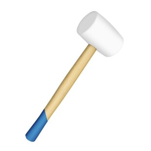 Rubber Mallet Wood Grip Handle 8oz Protect Ceramic Tiles fro