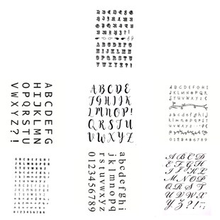 Letter Number Clear Seal Stamp DIY Scrapbooking Embossing Ph