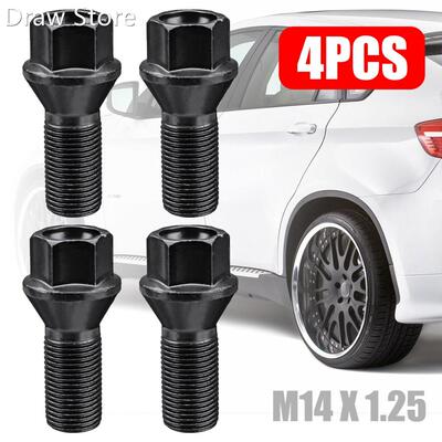 For BMW 4pcs M14 x 1.25 Wheel Lug Bolt Nut Steel 36136781151
