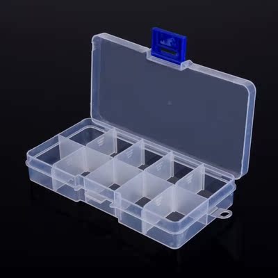 Adjustable Grid 10 Slots Box Electronic Parts Storage Screw