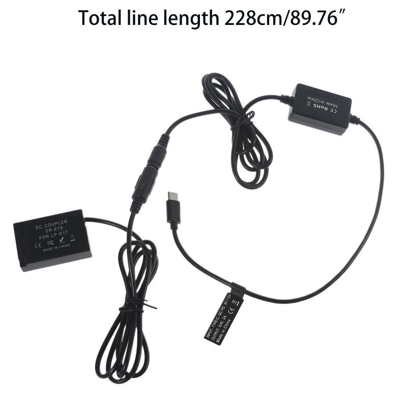 ACK-E18 DR-E18 DC Coupler AC Power Adapter LP-E17 Dummy Batt