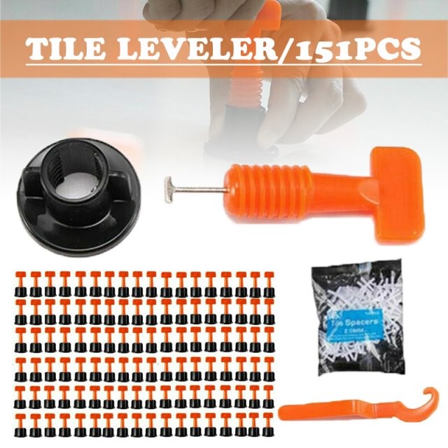 151x Floor Wall Tile Levelling System Leveler Tools Kit Reus