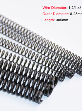 2PCS Y-type Compression Spring 65 Manganese Steel Pressure S