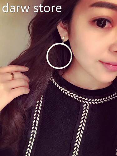 Fshion round crcle cliip on earrings non ipiercng earring1as