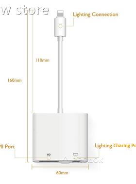 1080P DMI Cable 1FHor Apple Lghtning iMale to DMI FemaleH Ad