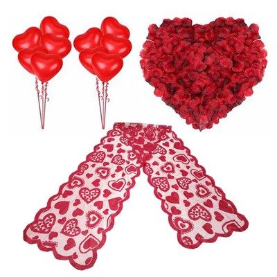 Valentines Day Decorations Kit 2000 Pcs Red Rose Petals 10 P