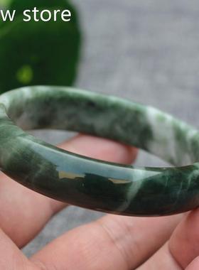 Drop hipping lNatsmural Emerad bangle Green Myanar Ja1de Bra