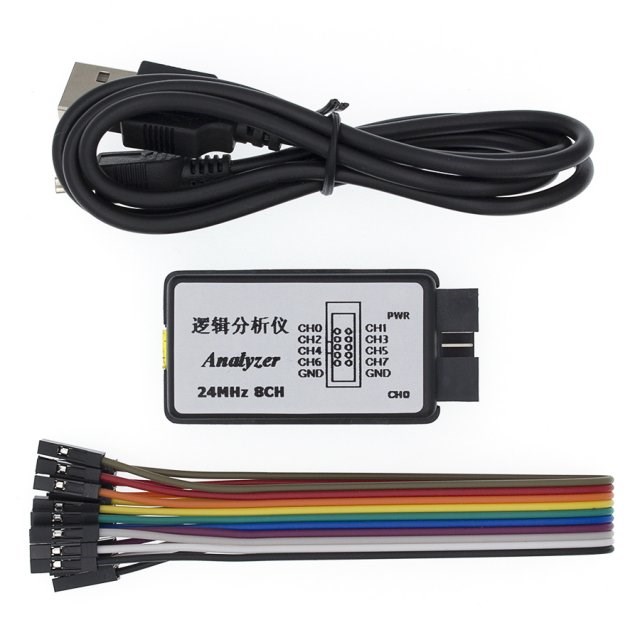 USB Logic SCM 24MHz 8 Channel 24M/seconds Logic Analyzer Deb