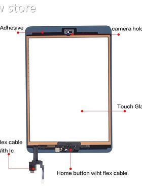 igh Quality 1For iPad lmni 3 Touch Screien Assembly PanHe Wi