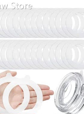 30 Pieces Silicone Jar Gaskets Replacement Silicone Jar Seal