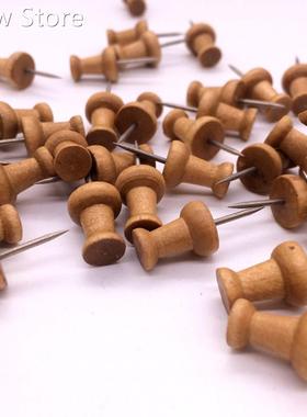 Wood Push Pins,Decorative Thumb Tacks sed on Cork Boards or