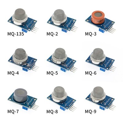 10PCS MQ-2 MQ-3 MQ-4 MQ-5 MQ-6 MQ-7 MQ-8 MQ-9 MQ-135 Detecti