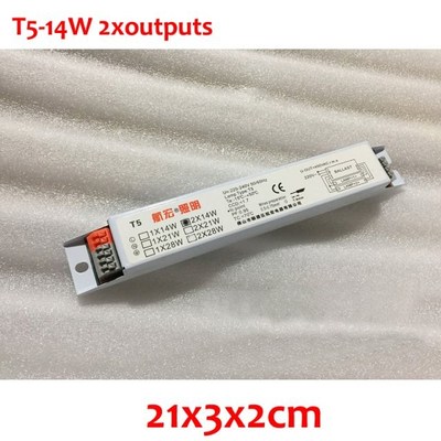 1Pc 220-240V AC 14W T5 Two Outputs Fluorescent Lamp &amp