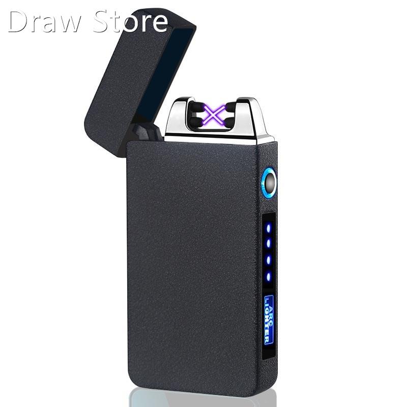 sb Rechargeable Electric Lighter Dual Arc Windproof Cigar Li