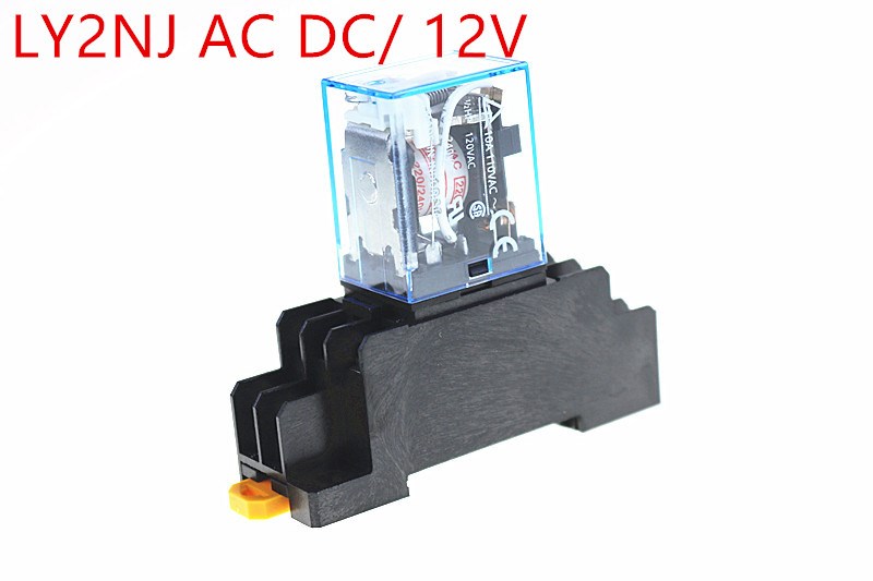 1 set 12V 10A Coil Power Relay DPDT LY2NJ HH62P HHC68A-2Z Wi