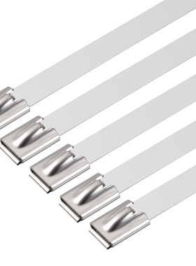 20pcs 20 Inch Stainless Steel Cable Zip Ties 0.4 Inch Width