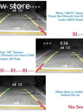 1KoVorinwo iible Car Parking System Reverse Backs up 4o Rada