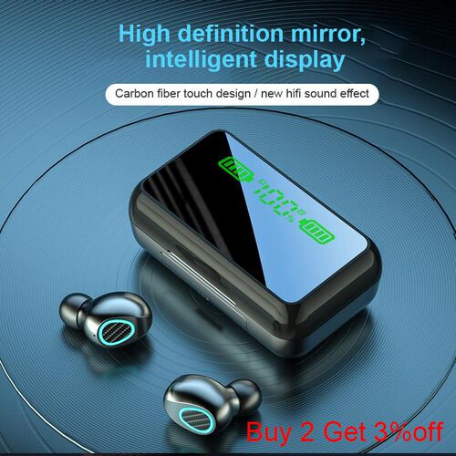R15 TWS Wireless Earbuds Stereo Bluetooth5.1 Headphone 3D To
