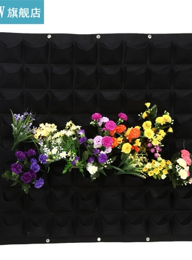 64 Pockets Anti-Corrosive Vertical Outdoor Garden Felt Plant