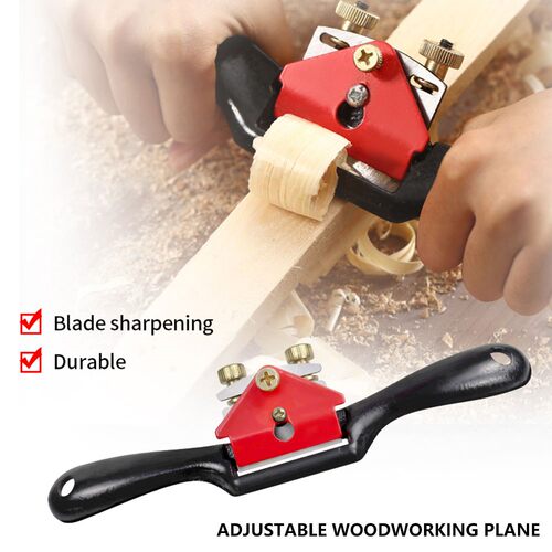 Adjustable Plane Spokeshave Woodworking Hand Planer Trimming