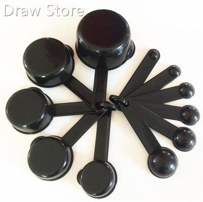 10pcs 6 Color Measuring Cups And Measuring Spoon Scoop Silic