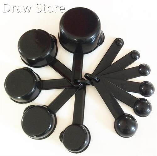 10pcs 6 Color Measuring Cups And Measuring Spoon Scoop Silic