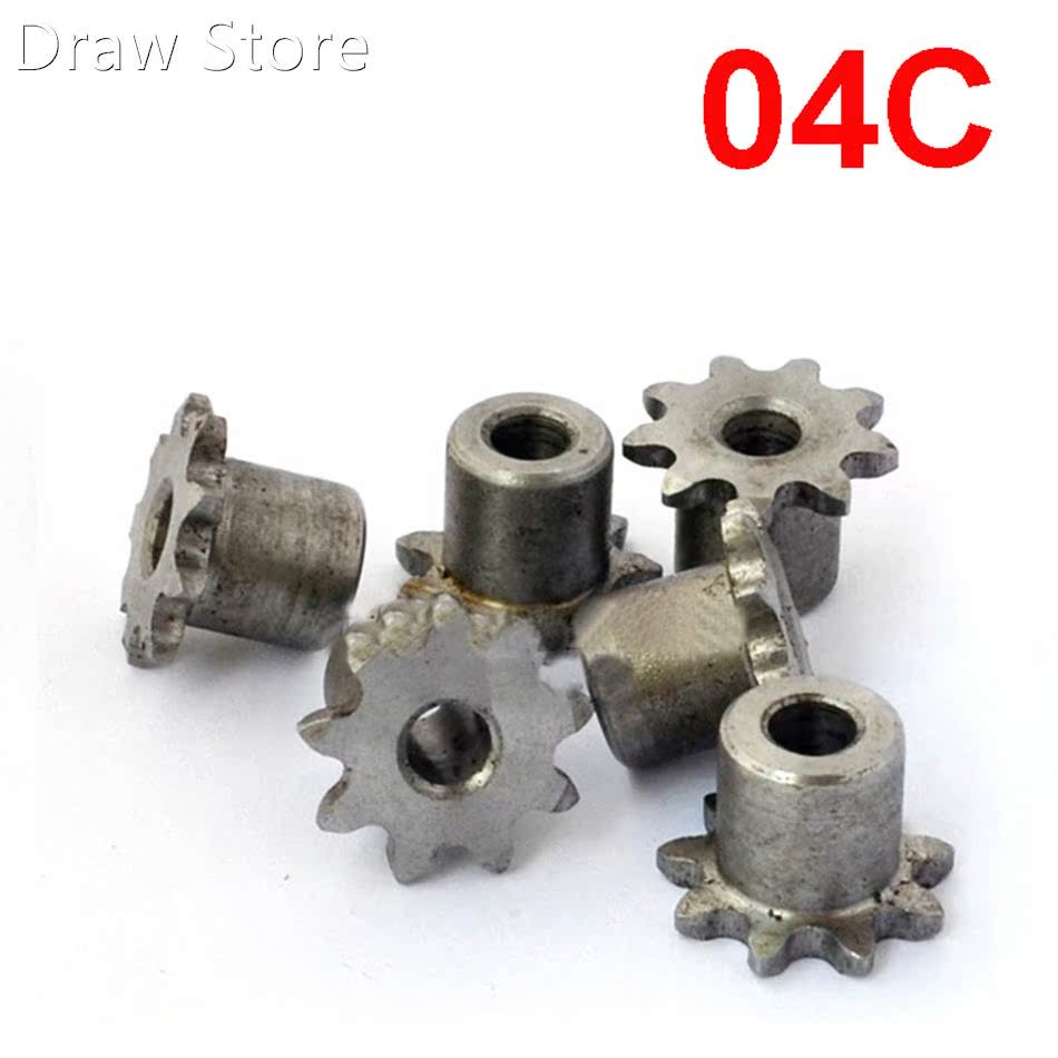 1Pcs 04C 9T-24T Sprocket Wheel Industrial Chain Gear Pitch 6