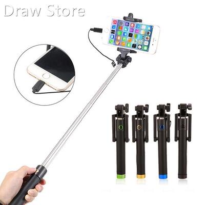 Extendable Wired Monopod Selfie Stick For iPhone 12 Mini 11