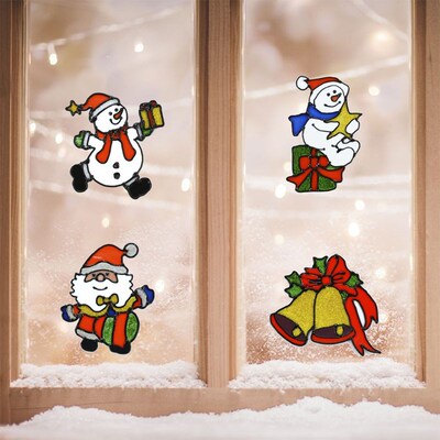 Christmas Decor Window Wall Clings Sticker