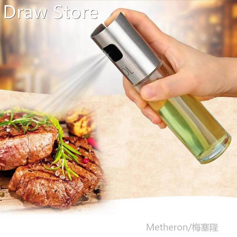 Glass Oil Spray Bottle Barbecue Water Vinegar Sprayer Kitche