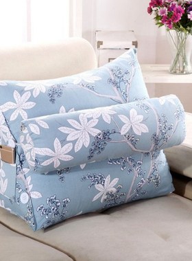 Triangle Sofa Cushion 45x50x22cm Back Pillow Bed Backrest Of