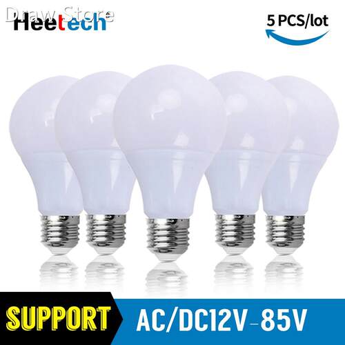 5pcs/lot LED Bulb E27 Lamps DC AC 12V 24V 36V LED Light 3W 5