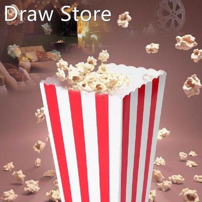 12pcs Popcorn Boxes Holder Containers Cartons Paper Bag