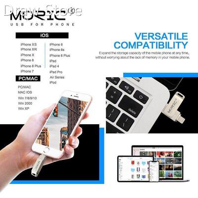 MORIC IOS Flash Drive 256GB for iphone iPad Photostick USB
