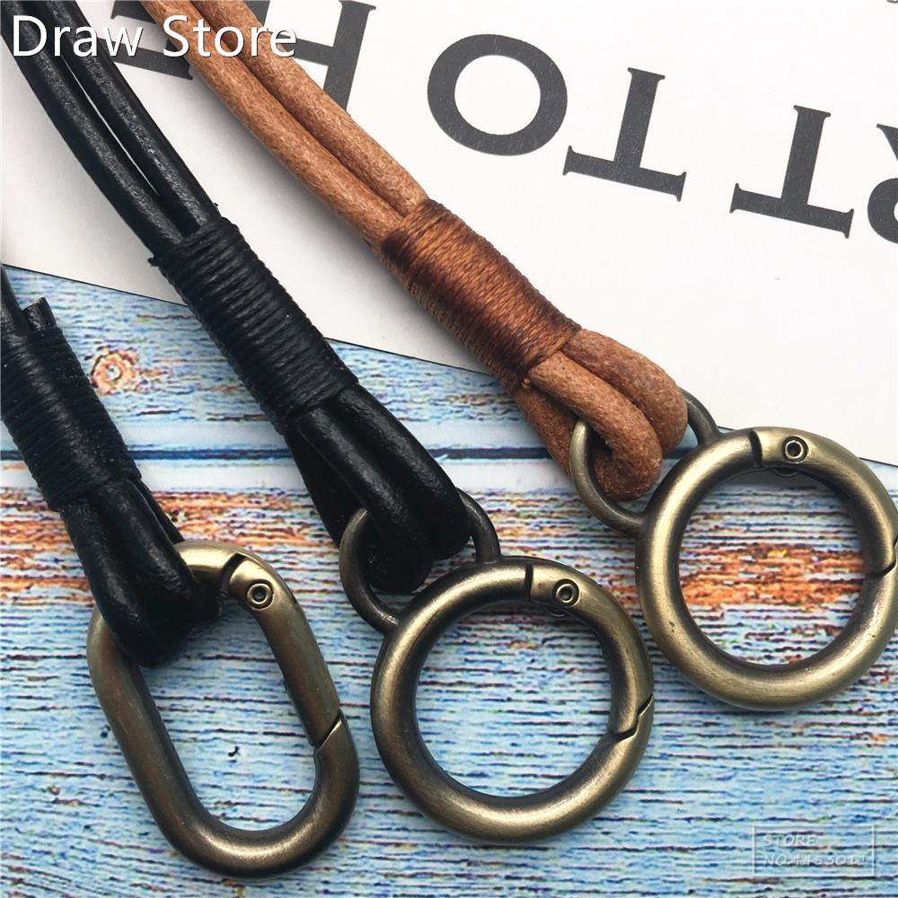 Genuine Leather Neck Lanyard strap for mobile phone keys wo