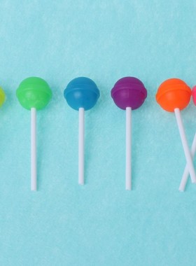 6Pcs Creative Sweet Candy Lolipop Eraser Cleaner For Kids Gi