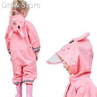 90 135CM Waterproof Raincoat For Children Kids Baby Rain Co