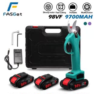 98V 30mm Electric Pruning Shears Cordless Secateur Rechargea