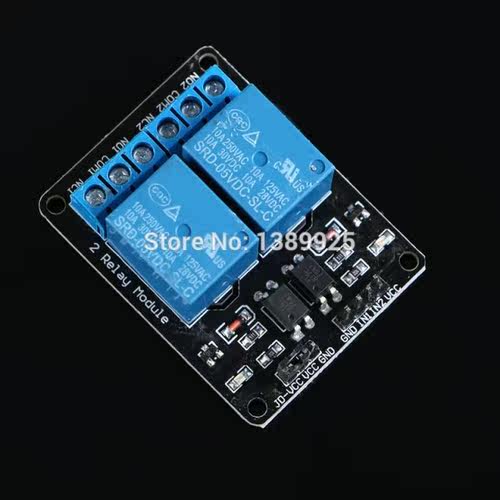 Free Shipping 10pcs/lot 2-channel New 2 channel relay module
