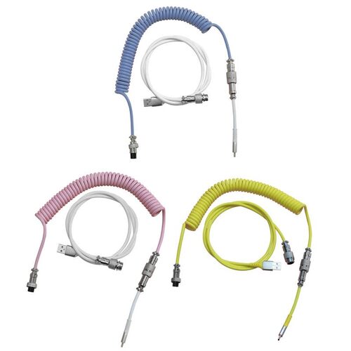 Coiled Type C Cable 2.3M Ajazz Mechanical Keyboard Aviator C