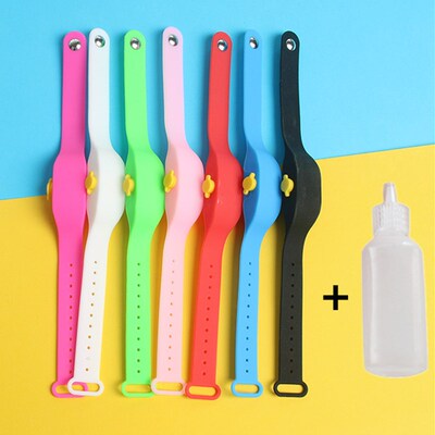 NEW Reusable Wristbands Hand Sanitizer Dispensing Portable B