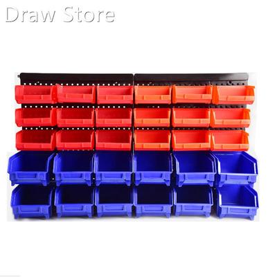 Wall-Mounted Storage Box Tool Parts Garage Unit Shelving Pla
