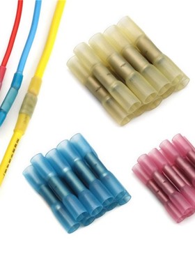 10/20pcs Heat Shrink Butt Terminals Insulated Electrical Wir