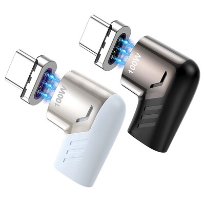 KUULAA Magnetic Cable Adapter 100W USB Type C Cable Converte