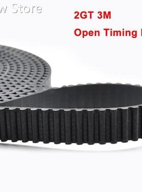 1Meter 2GT 3M XL MXL Black Rubber Open Timing Belt Synchrono