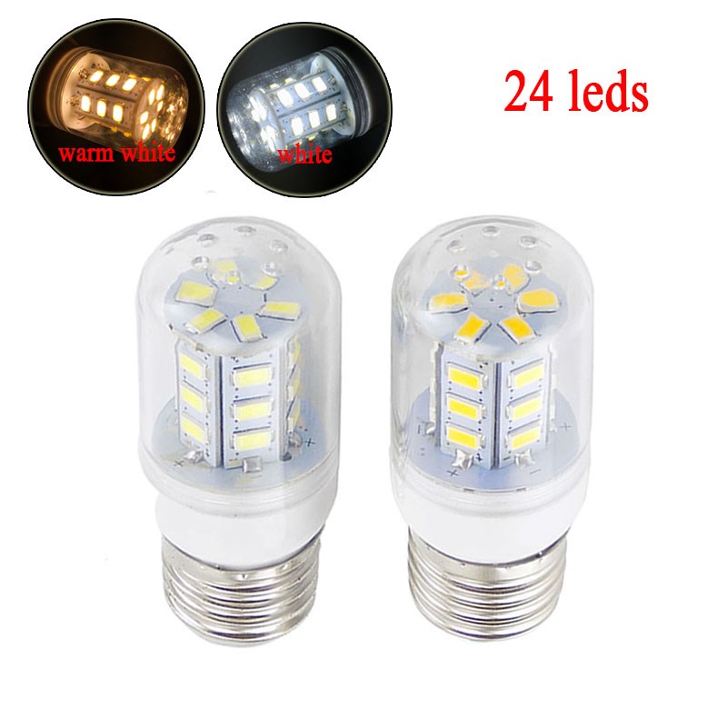 E27 24 LED Bulb SMD 5730 AC 220V LED Lamp Corn Bulb Warm Whi