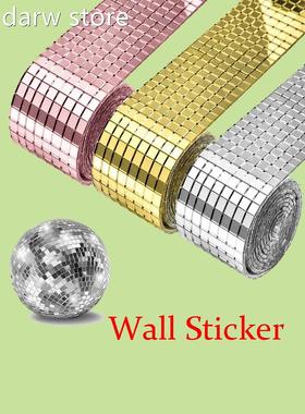 Glasas Wall Stickers Householr Decortive Tiles 1Miror Sedlf