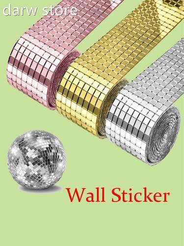 Glasas Wall Stickers Householr Decortive Tiles 1Miror Sedlf